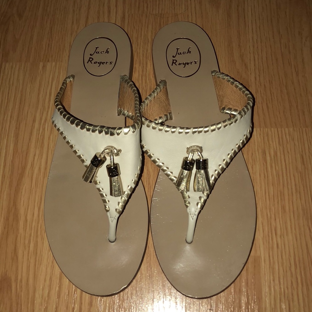 size 10 jack roger sandals. worn once.